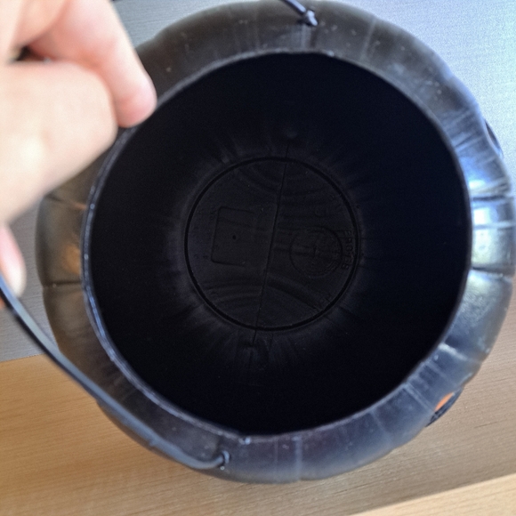 Vintage Black/Orange Pumpkin  HALLOWEEN BUCKET - Picture 10 of 11